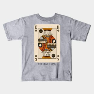 Synthesizer King Poker Card for Electronic Musician Kids T-Shirt